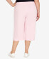 ფოტო #3 პროდუქტის Plus Size Classic Allure Stretch Clamdigger Capri Pant