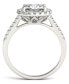 Фото #2 товара Кольцо Charles & Colvard Cushion Halo 2-7/8 ct.