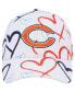 ფოტო #4 პროდუქტის Big Girls White Chicago Bears Adore Clean Up Adjustable Hat