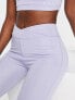 Фото #3 товара VAI21 V shape waist co-ord leggings in lilac
