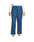 Фото #1 товара Women's Plus Size Print Flannel Pajama Pants