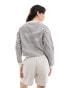 Фото #2 товара Mango cropped stripe sweatshirt in off white