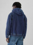 Фото #2 товара Oversized Lined Denim Hoodie