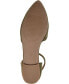 ფოტო #5 პროდუქტის Women's Lana Scalloped Edge Ankle Strap Flats