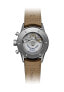 Men's Swiss Automatic Chronograph Freelancer Brown Calf Leather Strap Watch 42mm