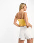 Фото #2 товара Vero Moda floral embroidery cami top in yellow