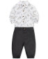 Baby Boys Puppy Fun Cotton Printed Bodysuit and Pants, 2 Piece Set
