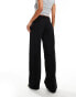 JDY wide leg tailored trousers in black