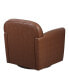 Archer 30.5" Wide Faux Leather 360 Degree Swivel Arm Chair