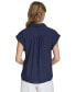 ფოტო #2 პროდუქტის Women's Short Sleeve Button Front Shirt