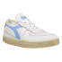 Фото #2 товара Diadora Mi Basket Row Cut Lace Up Mens White Sneakers Casual Shoes 176282-C8449