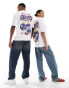 Фото #2 товара ASOS DESIGN oversized license t-shirt with NFL New York Giants prints in white