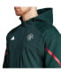 Men's Green Manchester United Designed for Gameday Raglan Full-Zip Hoodie Jacket