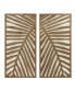 Фото #8 товара Birch Palms Two-Tone 2-Piece Wood Panel Wall Decor Set