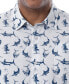 ფოტო #3 პროდუქტის Men's Short Sleeve Retro Billfish Fishing Shirt