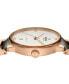 ფოტო #3 პროდუქტის Unisex Swiss Automatic Centrix Diamond (1/20 ct. t.w.) High-Tech Ceramic & Rose Gold PVD Bracelet Watch 39mm