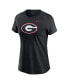 ფოტო #3 პროდუქტის Women's Black Georgia Bulldogs Primetime Evergreen Logo T-Shirt