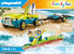 Фото #9 товара Игровой набор с элементами конструктора Playmobil FamilyFun Пляжная машина с каноэ ,70436 набор