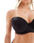 Ivory Rose Fuller Bust 2 pack strapless bra in beige and black