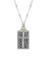 Фото #1 товара 2028 pewter Square Cross and Angel Slide Locket 28" Necklace