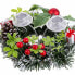 Рождественский подсвечник Красный Разноцветный Металл Пластик Ананасы 15 cm