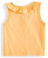 Фото #2 товара Baby Girls Solid Ruffle-Trim Tank, Created for Macy's