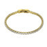 Фото #1 товара Tessa White Bracelet MCB23057G gold-plated tennis bracelet