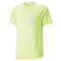 Puma Fit Ultabreathe Crew Neck Short Sleeve T-Shirt Mens Yellow Casual Tops 5230