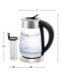 Фото #7 товара Glass Electric Tea Kettle 1.8 Liter Bisphenol A Free Cordless Body 1500 Watt, KG661S