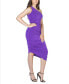 Women's One Shoulder Ruched Bodycon Dress