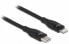 Фото #1 товара Delock Data and charging cable USB Type-C™ to Lightning™ for iPhone™ - iPad™ and iPod™ black 0.5 m MFi - 0.5 m - USB C - USB C/Lightning - USB 2.0 - 480 Mbit/s - Black