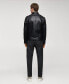 Фото #6 товара Men's Nappa Leather-Effect Jacket