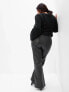 Фото #3 товара High Rise Vegan Leather '70s Flare Pants