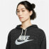 Фото #8 товара Толстовка с капюшоном женская Nike Sportswear Gym Vintage Чёрный