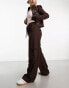 Фото #2 товара Cotton:On utility wide leg pants in brown