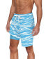 ფოტო #3 პროდუქტის Men's Quick-Dry Stripe Wave Core Valley 7" Swim Trunks