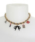 Фото #3 товара Betsey Johnson faux Stone Going All Out Charm Necklace