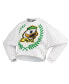 ფოტო #3 პროდუქტის Women's White Oregon Ducks Laurels Crop Long Sleeve T-shirt