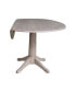 Фото #5 товара 42" Round Dual Drop Leaf Pedestal Table