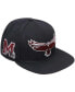 Men's Black Maryland Eastern Shore Hawks Arch Over Logo Evergreen Snapback Hat