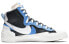 Фото #3 товара Кроссовки Sacai x Nike Blazer Mid black blue BV0072-001