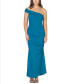 Women's Party One Shoulder Rouched Maxi Dress