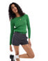 Фото #1 товара Polo Ralph Lauren cable knit jumper in green with logo