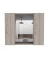 Фото #1 товара Artemisa Medicine Cabinet, Double Door, Mirror, One External Shelf - Light Gray