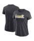 ფოტო #1 პროდუქტის Women's Anthracite Los Angeles Rams Super Bowl LVI Champions T-shirt