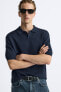 KNIT COTTON - SILK POLO SHIRT