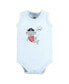 Фото #4 товара Baby Boys Cotton Sleeveless Bodysuits, Pirate Shark