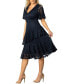 Фото #3 товара Women's Lace Affair Tiered Cocktail Dress
