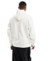 Selected Homme oversized boxy hoodie in off white