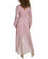 ფოტო #2 პროდუქტის Women's Faux-Wrap Maxi Dress